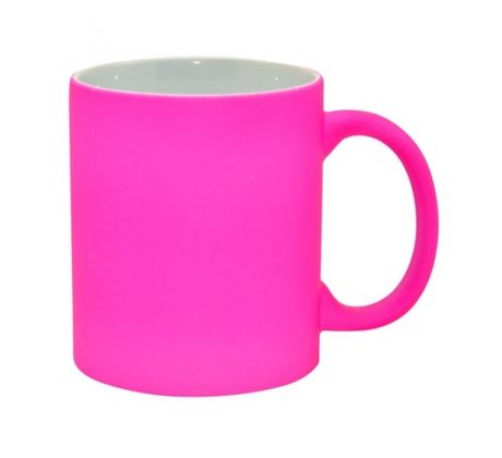 Hrnek fluorescenční - RŮŽOVÝ