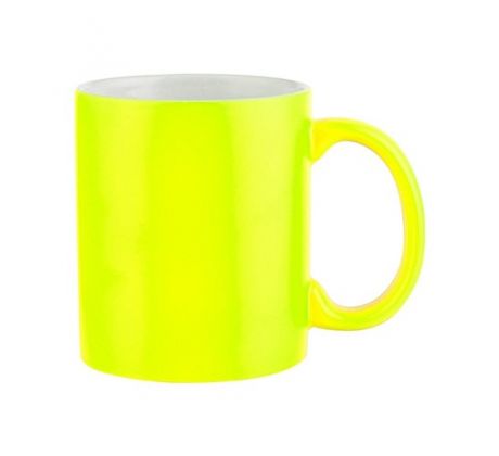 Hrnek fluorescenční - ŽLUTÝ