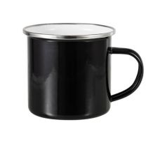 Hrnek plechový - SMALT - ČERNÝ