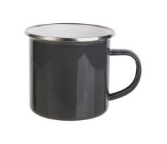 Hrnek plechový - SMALT - ŠEDÝ