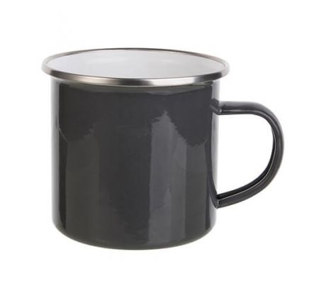 Hrnek plechový - SMALT - ŠEDÝ