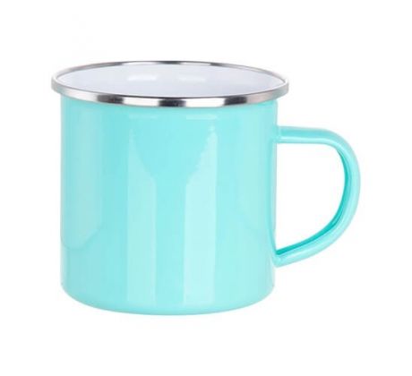 Hrnek plechový - SMALT - TYRKYSOVÁ
