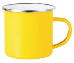 Hrnek plechový - SMALT - ŽLUTÝ