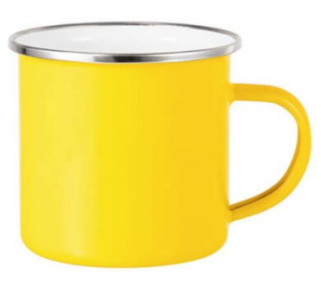 Hrnek plechový - SMALT - ŽLUTÝ