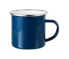Hrnek plechový - SMALT - TMAVĚ MODRÁ