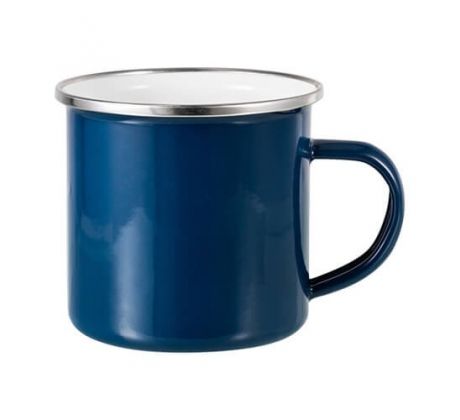Hrnek plechový - SMALT - TMAVĚ MODRÁ
