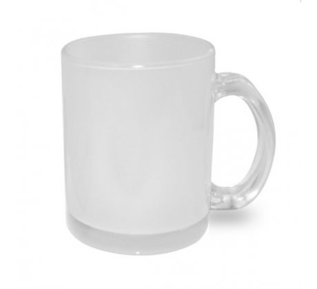 Hrnek SKLENĚNÝ MAT - DNO BÍLÉ