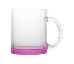 Hrnek SKLENĚNÝ - DNO FIALOVÉ