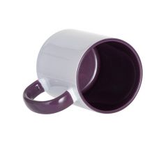 Hrnek BAREVNÝ-VNITŘEK+UCHO - FIALOVÝ