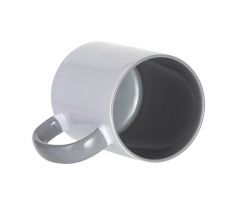 Hrnek BAREVNÝ-VNITŘEK+UCHO - ŠEDÝ