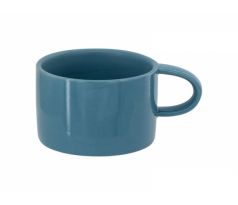 Hrnek celobarevný Makronka - MODRÝ