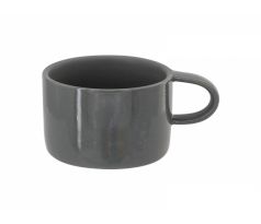 Hrnek celobarevný Makronka - ŠEDÝ