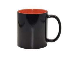 Hrnek MAGICKÝ-barevný vnitřek - ORANŽOVÝ